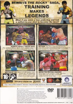 Rocky Legends box cover back